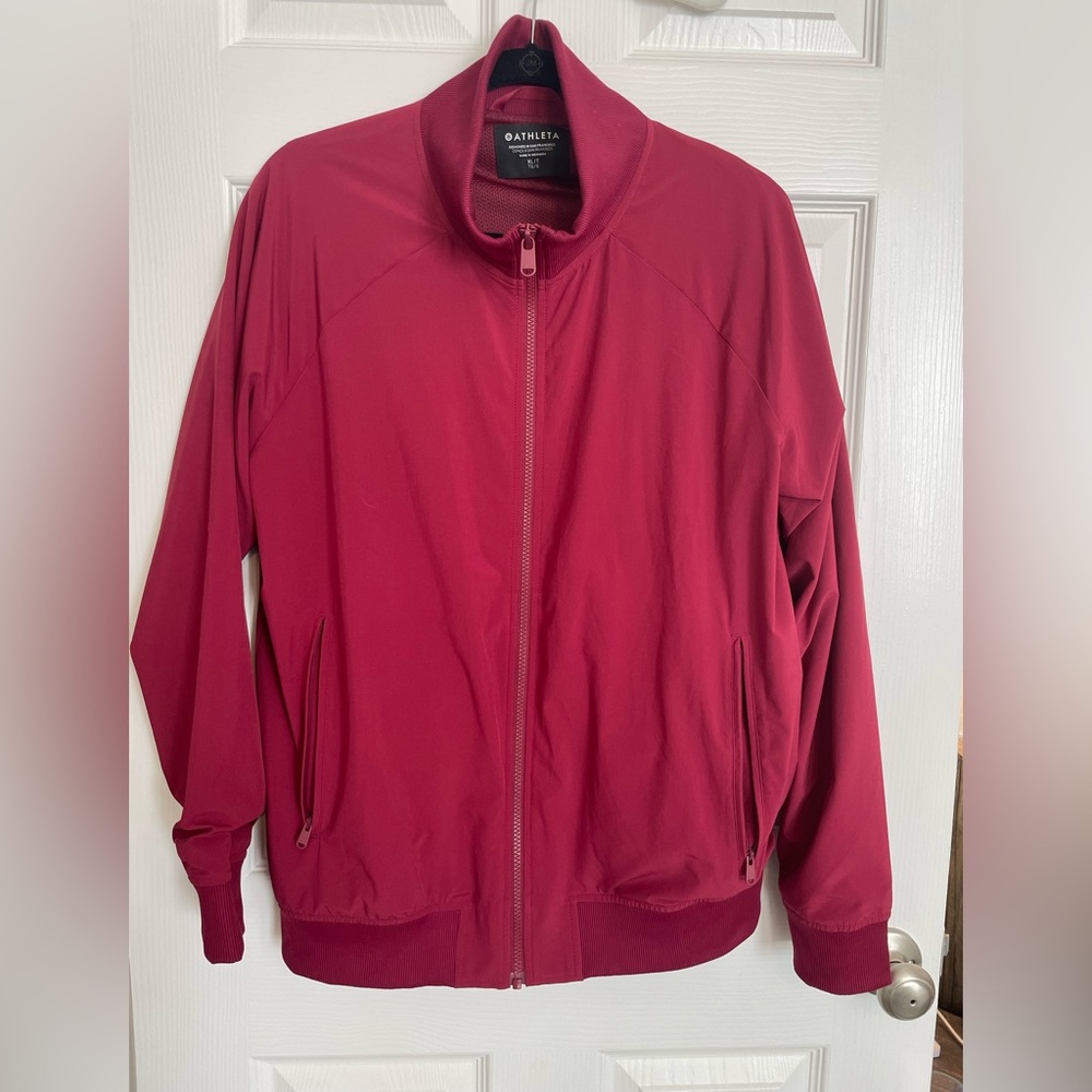 Athleta Fuchsia Zip-Up Jacket